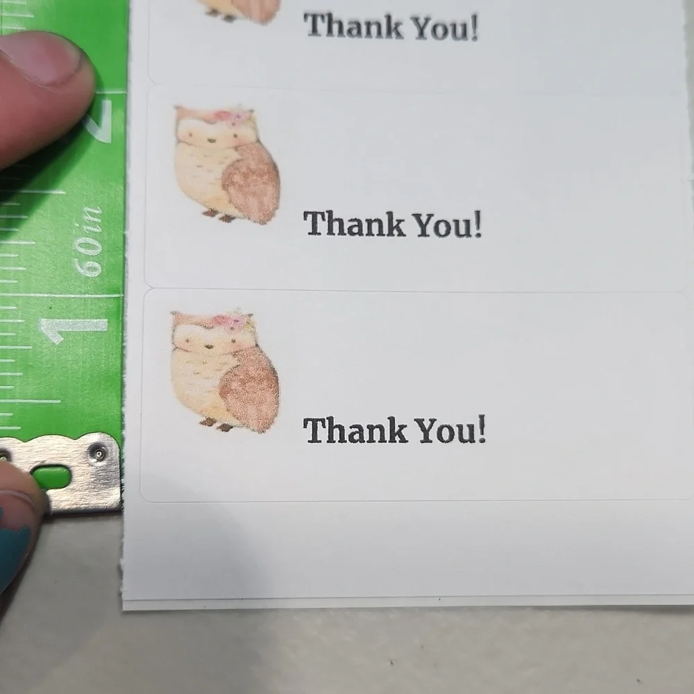 Woodland Critters Business Thank You Cards 50pk & 100 Owl Thank You Stickers